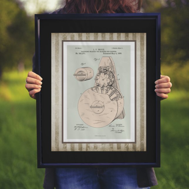 Poster Patente do Alimentador de Armas da Máquina de Vint (Criador carregado)