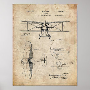 Poster Patente do avião