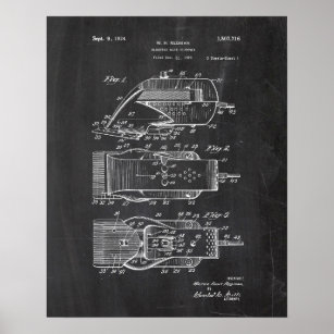 Poster Patente do Clipper de Cabelo Elétrico