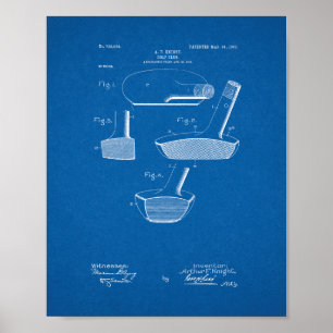 Poster patente do Golfe-clube - modelo