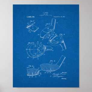 Poster patente do Golfe-clube - modelo