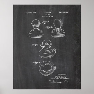 Poster Patente do Pato de Brinquedo