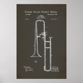 Poster Patente dos EUA - Trombone