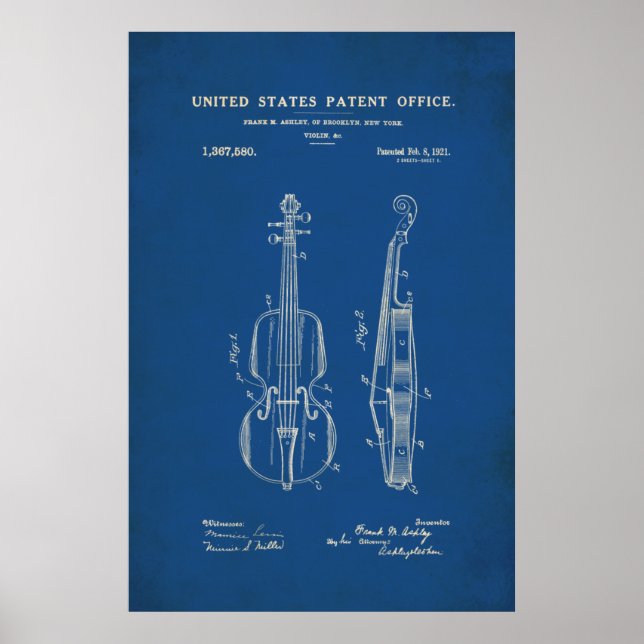 Poster Patente - Violino - (Frente)