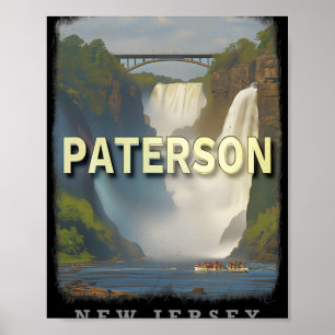 Poster Paterson Nova Jersey Nj Cachoeira Mundo Mágico Sd6