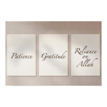 Patience, Gratitude, Reliance (3-Piece Set)