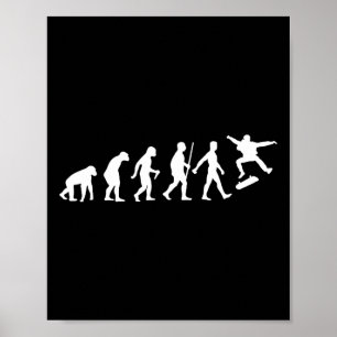 Poster Patinação Legal Para Homens Mulheres Skate Evolut