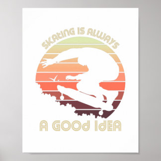 Poster Patinador de safra na selva