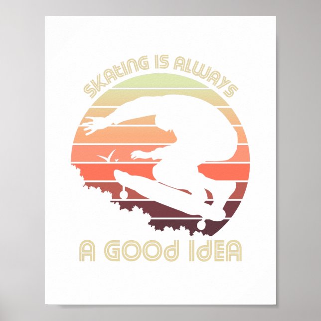 Poster Patinador de safra na selva (Frente)