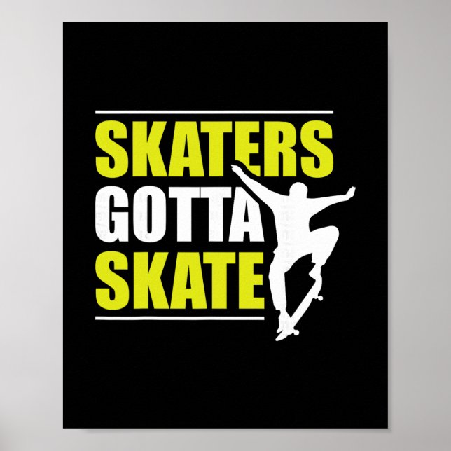 Poster Patinadores Precisam Patinar  (Frente)