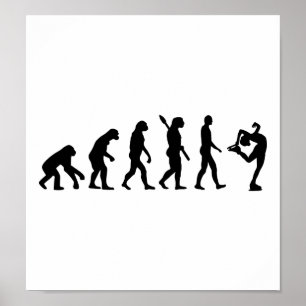 Póster Patinagem artística da evolução