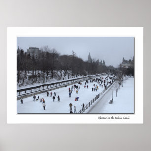 Poster Patinagem no canal de Rideau