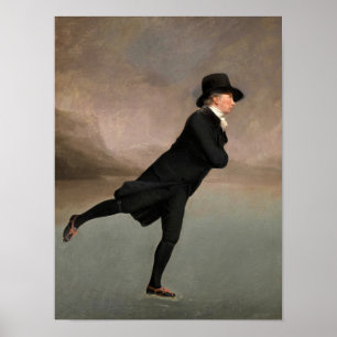 Poster Patinando em Dudingston Loch por Henry Raeburn