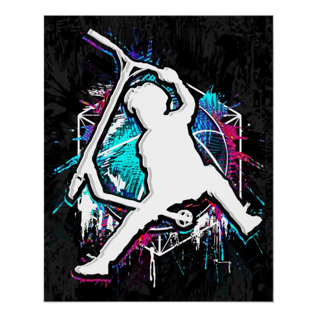 Póster Patinete Retroativo - Stuntscooter - Kick Stunt Pa (Frente)