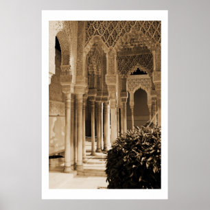 Poster Pátio dos leões, palácio de Alhambra
