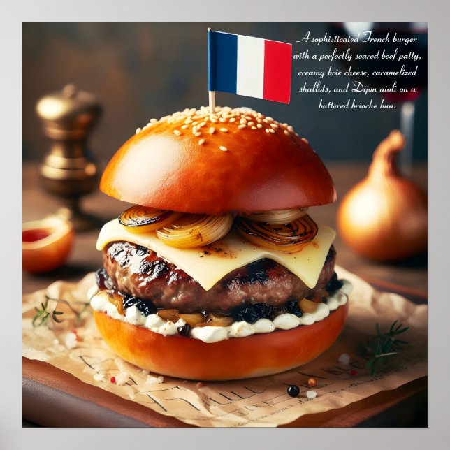 Poster Patisserie Burger Parisiense (Frente)