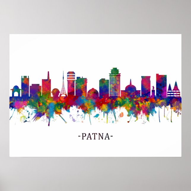 Poster Patna Bihar Skyline (Frente)