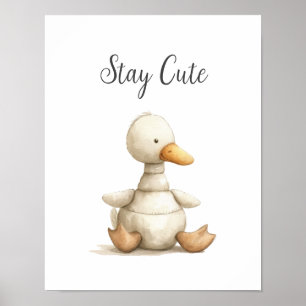 Poster Pato Bastante De Bebê Gelado Fique Bonito Quarto D