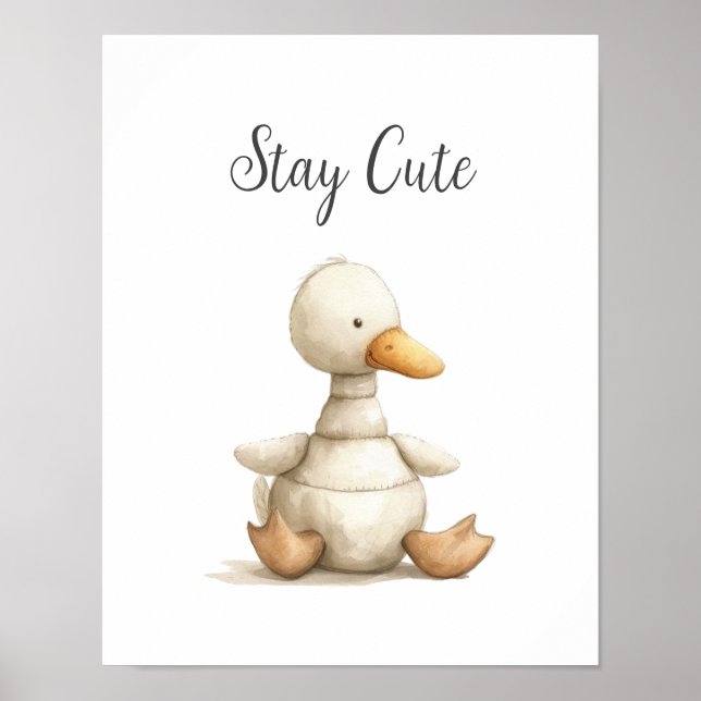 Poster Pato Bastante De Bebê Gelado Fique Bonito Quarto D (Frente)