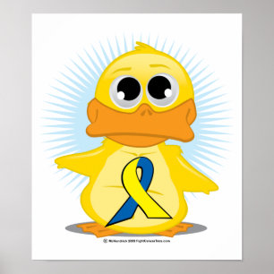 Póster Pato da fita de Síndrome de Down