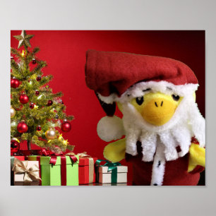 Poster Pato Danny Papai Noel.  Cartaz