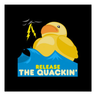 Póster Pato de borracha