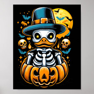 Poster Pato de Borracha Assustador de Halloween