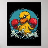 Pato de Borracha Boxeador Com Luvas de Boxe Kickbo