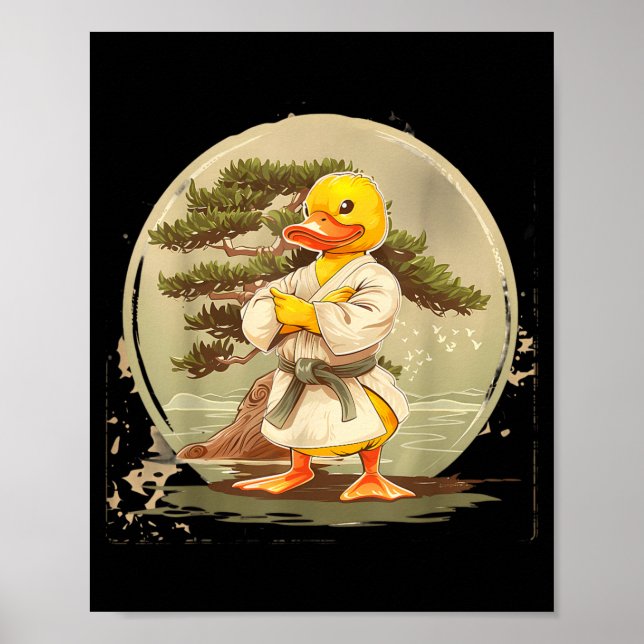 Poster Pato de Borracha de Judô Nature Kickboxing Taekwon (Frente)