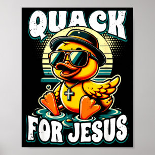 Poster Pato de Borracha Retro Cristão Pato de Borracha Co
