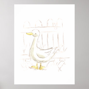 Poster Pato de Conto de Fadas