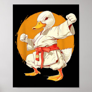 Poster Pato de Judo Taekwondo Pato Kung Fu Pato Artes Mar