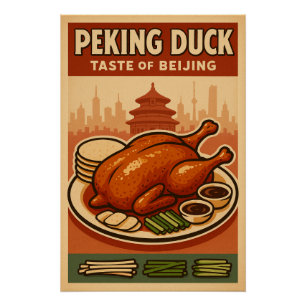 Póster Pato de Pequim - Um Ícone Culinário de Pequim