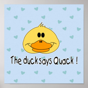 Póster Pato diz quack