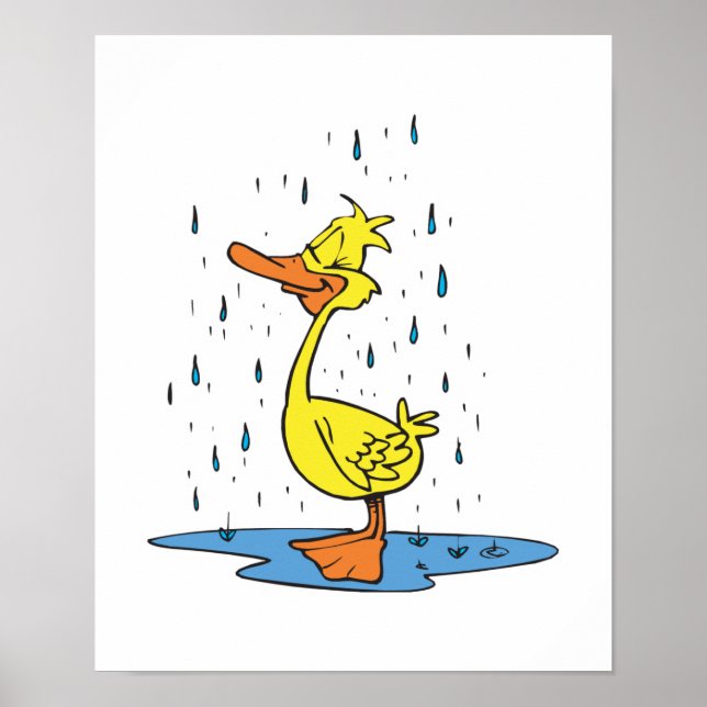 Póster pato giro na chuva (Frente)