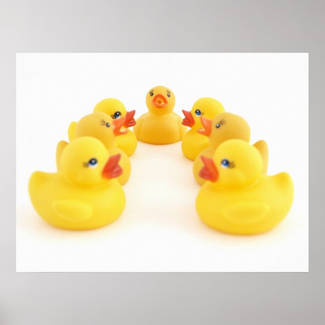 Póster Patos de Borracha Amarelos (Frente)