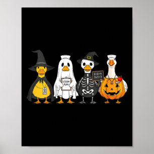 Poster Patos de halloween femininos