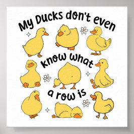 Poster Patos Engraçados Sarcástico