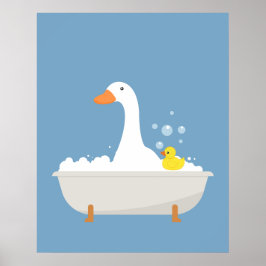 Poster Patos na banheira