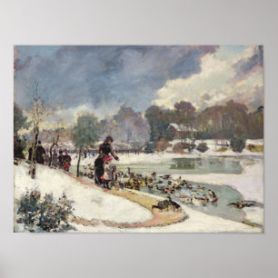 Póster Patos no Bois de Boulogne