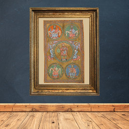 Poster Patriarcas Abraão Isaac Jacob Manuscrito Medieval