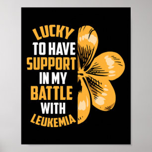 Poster Patricio Dia Quatro Folha Altura Leucemia Elevada