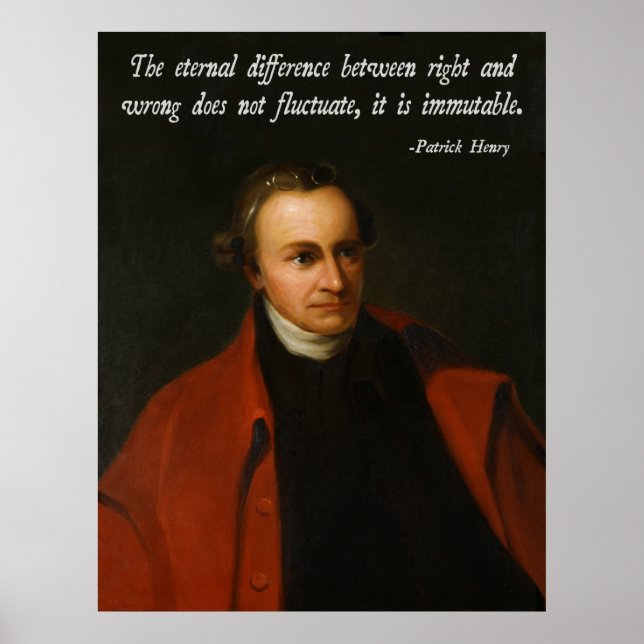 Póster Patrick Henry Morality (Frente)