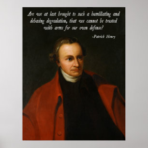 Póster Patrick Henry Segunda Emenda