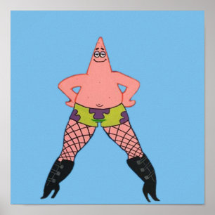 Poster Patrick nas redes de pesca