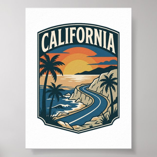 Poster Patrimônio Costeiro da Califórnia (Frente)