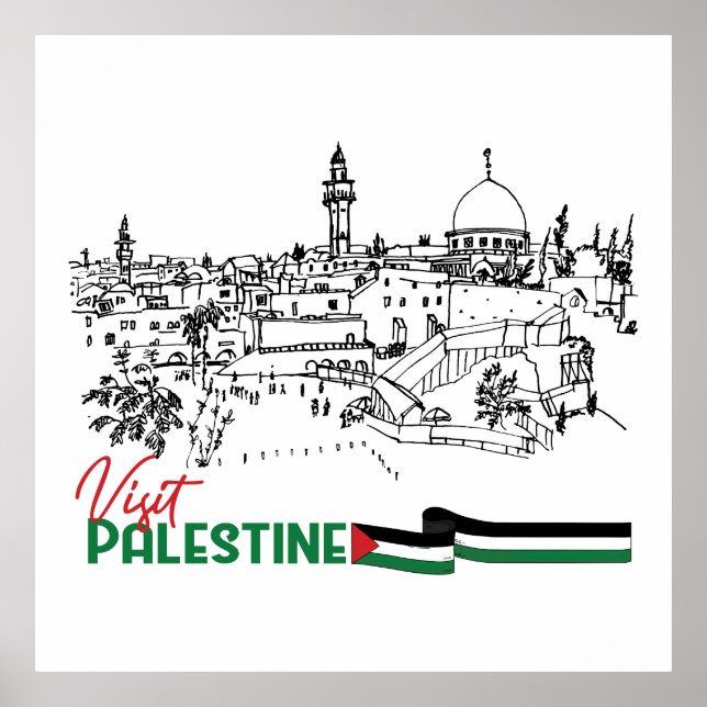 Poster Patrimônio e Esperança Palestinianos (Frente)