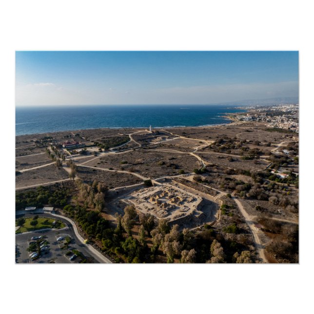 Póster Patrimônio mundial da UNESCO, Paphos, Chipre (Frente)