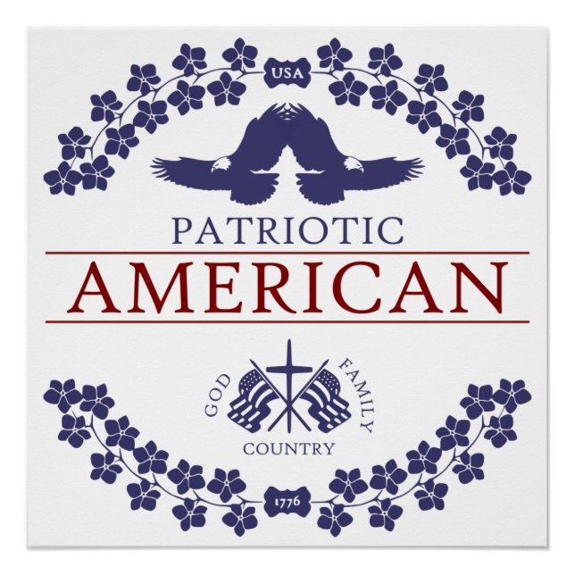 Póster PATRIOT Americano (Frente)
