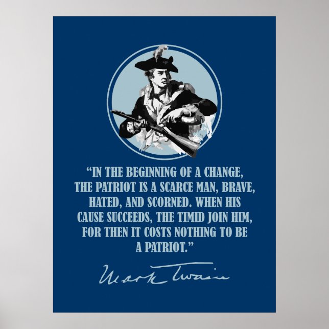 Poster Patriot - Mark Twain (Frente)